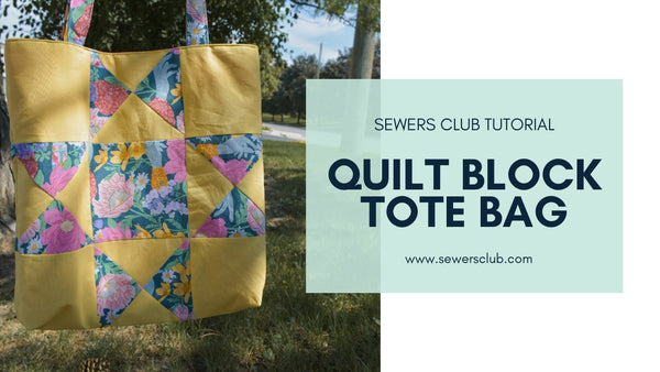 DIY Quilt Block Tote Bag