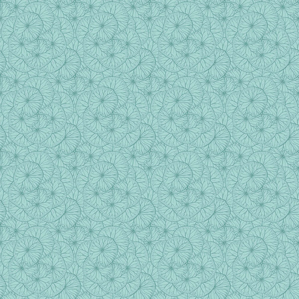 Water Lilies - Seafoam Lily Pad Toile