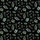 Floral Party - Black Leaf Toss