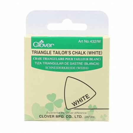 Clover Triangle Tailor's Chalk White