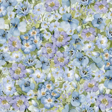 Sweet As Can Bee - Blue Packed Floral