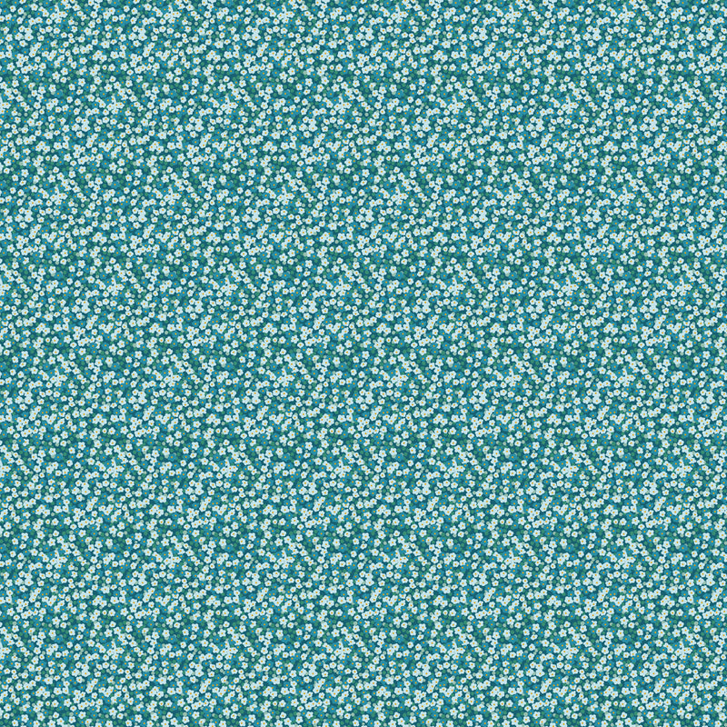 Florescence Teal Blossoms