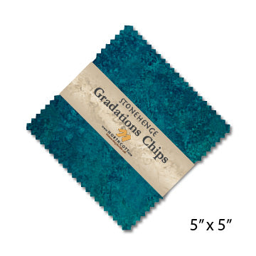 Stonehenge Gradations Chips - Lagoon 42 pieces