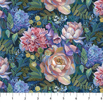 Elegance - Navy Multi Floral