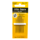 Milliners Hand Needles Size 3/9 Needles 16ct