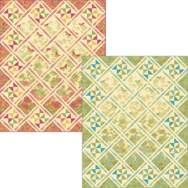 Butterfly Lattice Quilt Pattern