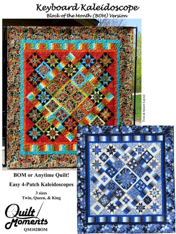 Keyboard Kaleidoscope Quilt Pattern