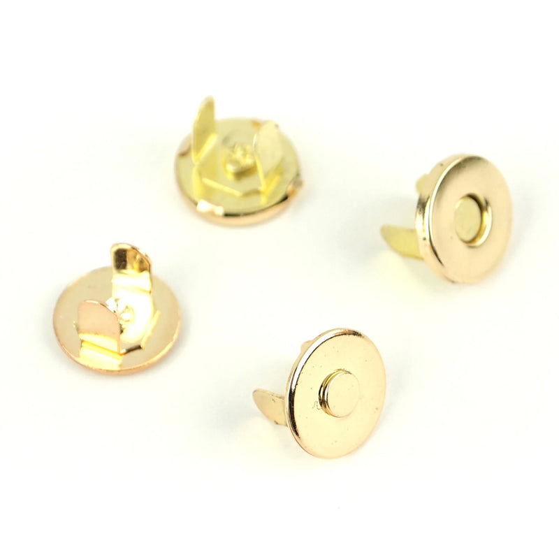 1/2" Gold Magnetic Snaps - Package of 2 Sets