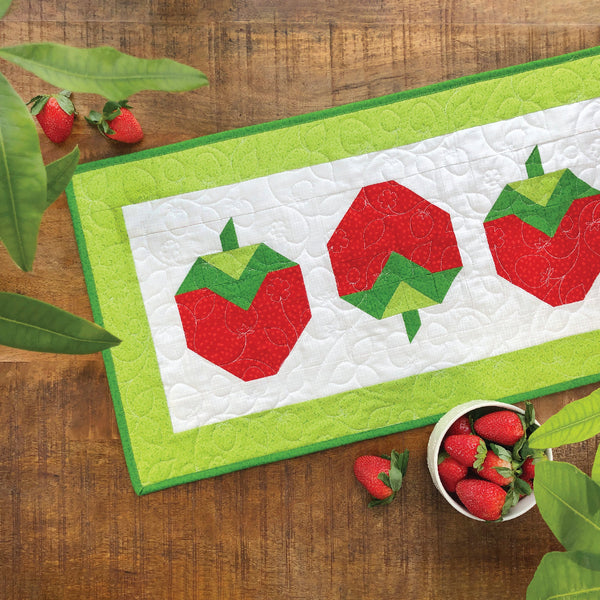 Strawberry Hearts Table Runner Kit