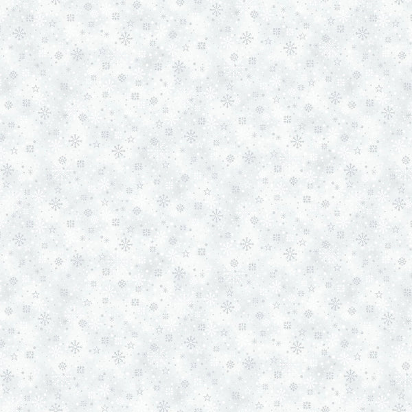 Midnight Perch - December/Silver Snowflake And Stars