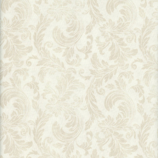 Belle Fleur - Cream Tonal Acanthus Leaves