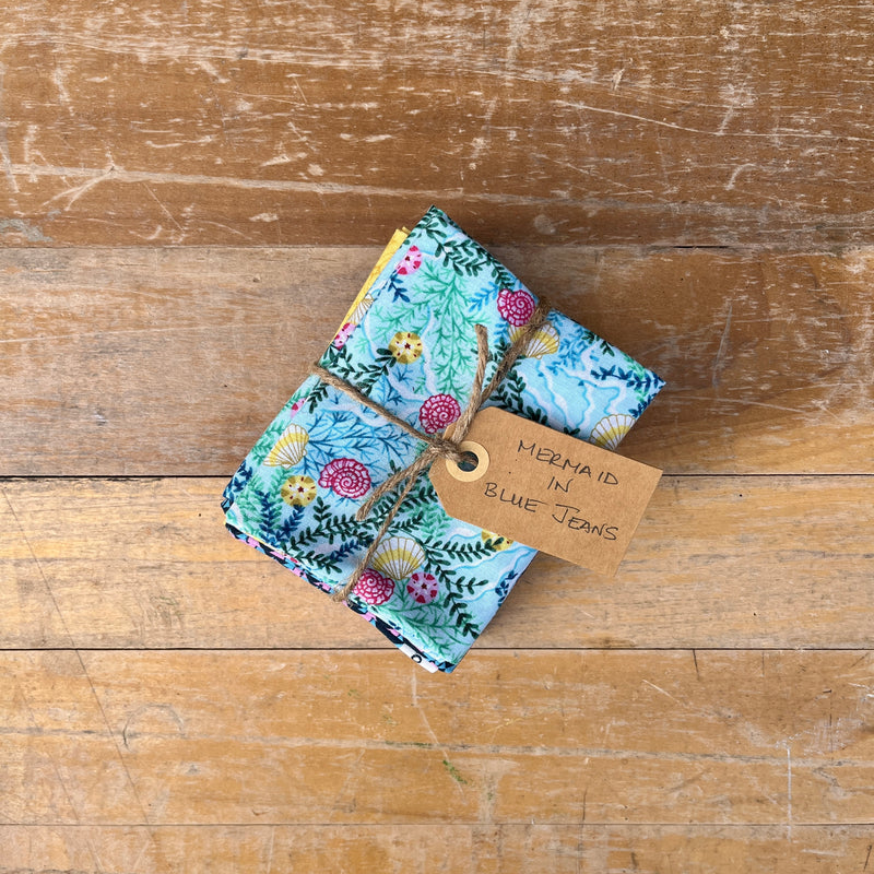 Fat Quarter Bundle - Mermaid In Blue Jeans