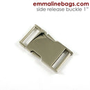 1" Nickel Side Release Buckle - Package of 1