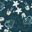 Yuletide - Dark Teal Santa