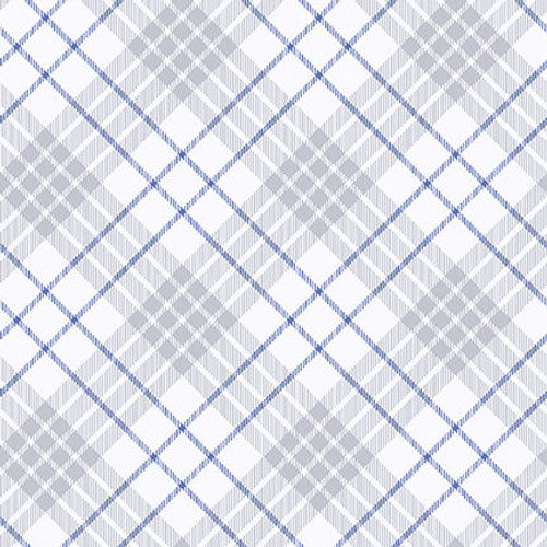 Flurry Friends - Blue Bias Plaid