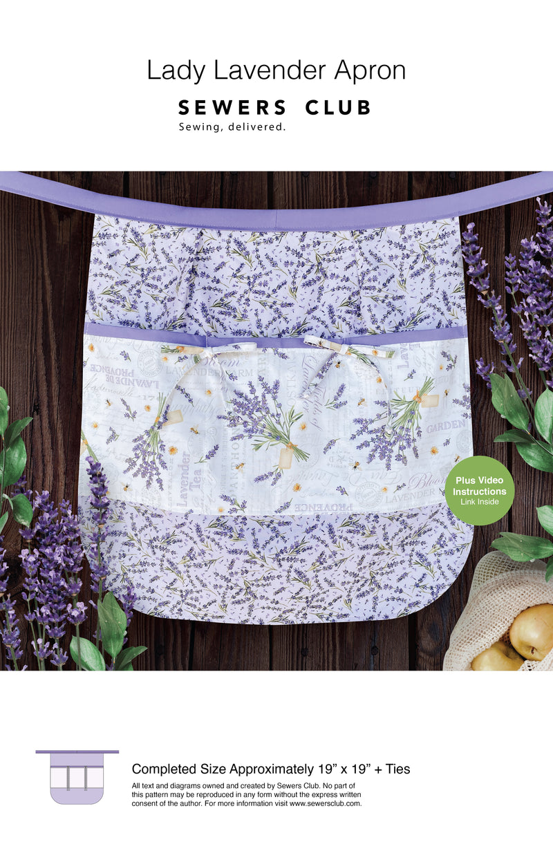 Lady Lavender Apron Pattern