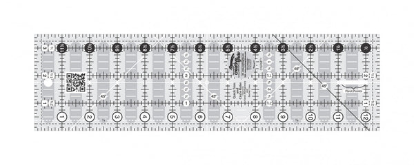 Creative Grids Quick Trim Ruler 3-1/2in X 12-1/2in Rectangle