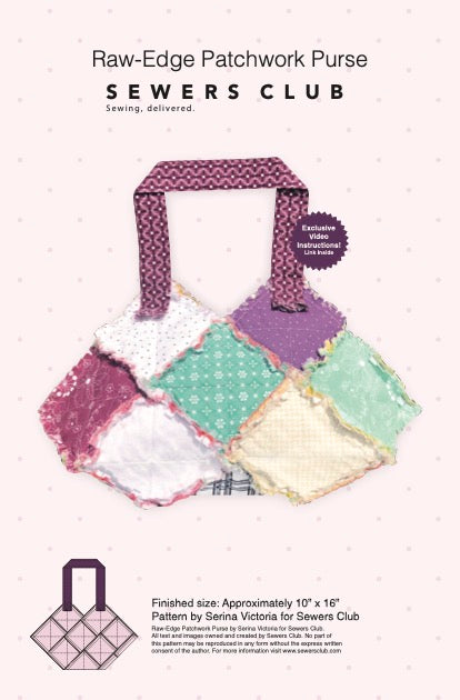 Raw-Edge Patchwork Purse Kit