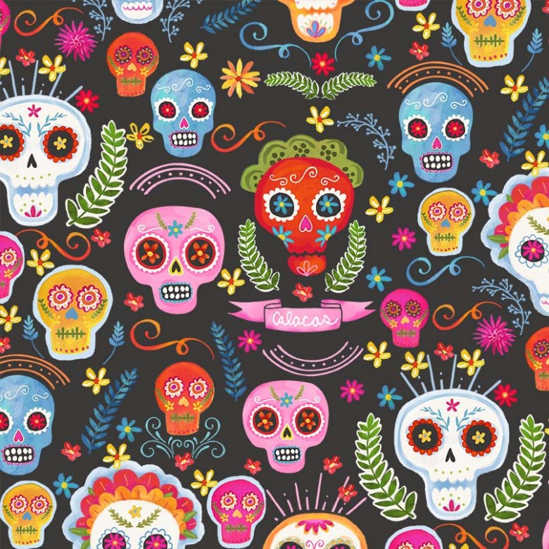 La Vida Loca - Charcoal Sugar Skulls